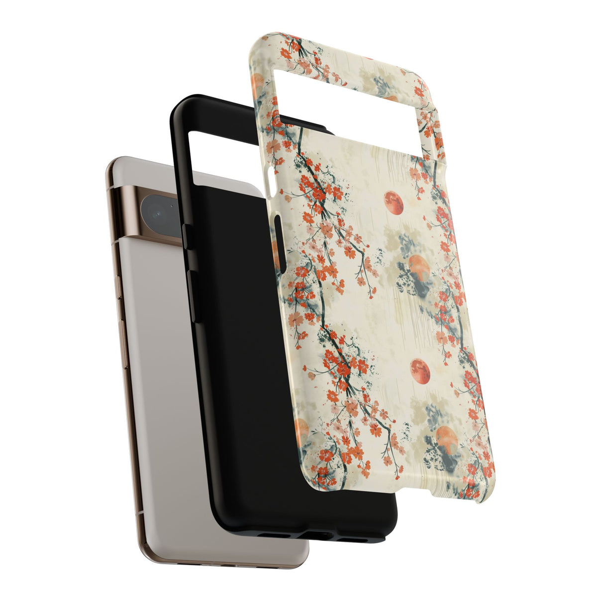 Japanese Pattern Phone Case – Elegant & Timeless Design for Your Phone 075