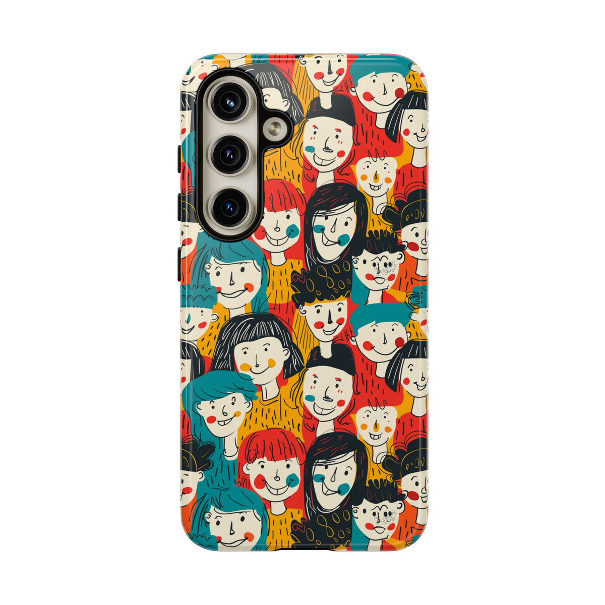 Happy Faces Phone Case – Joyful and Cheerful Design for a Bright Look 3