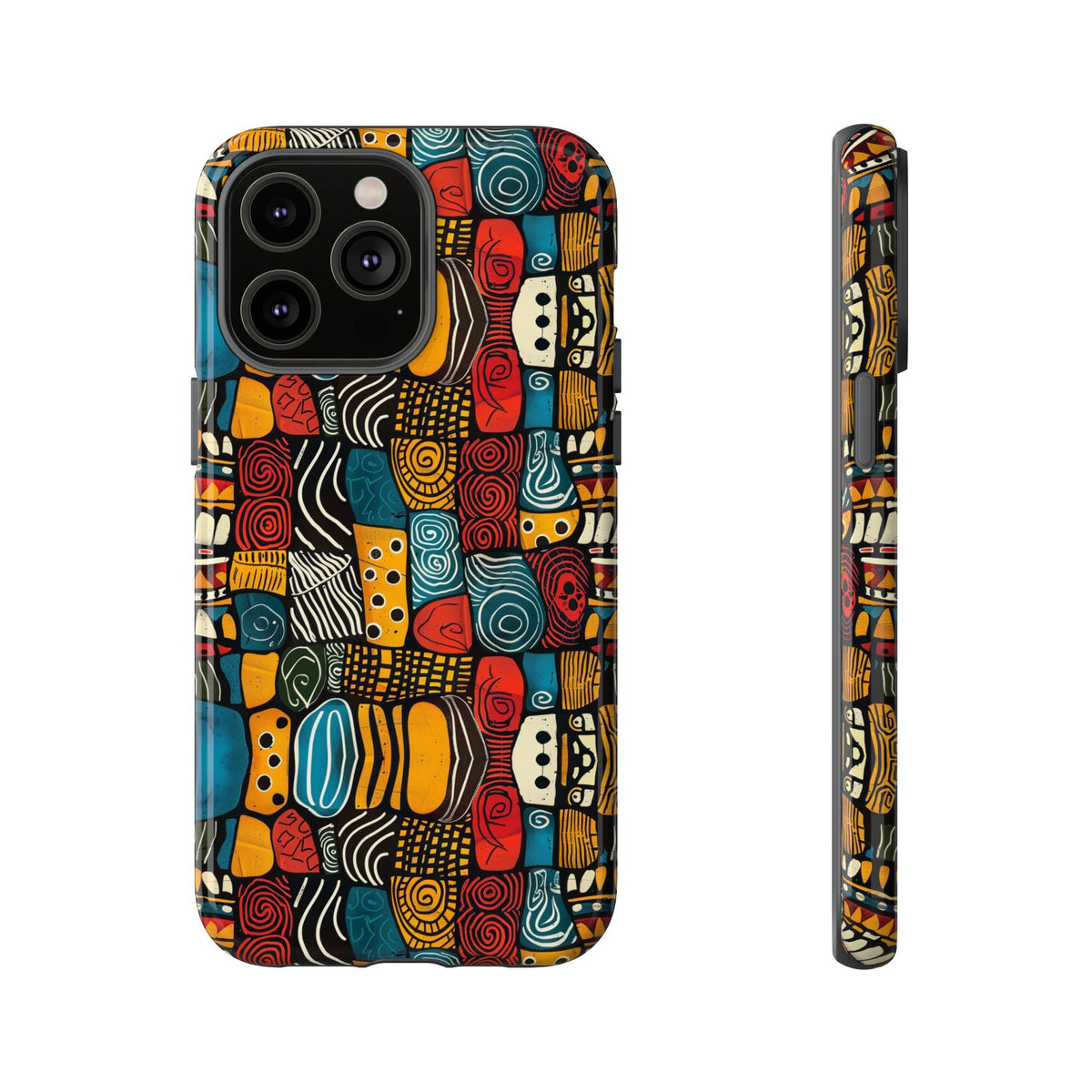 Stylish African Pattern Phone Case – Unique and Vibrant Protection 159