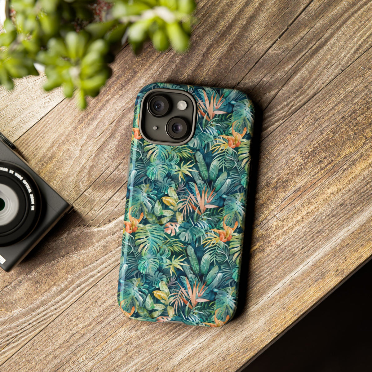 Jungle Pattern Phone Case – Exotic & Lush Design for Your Phone 333