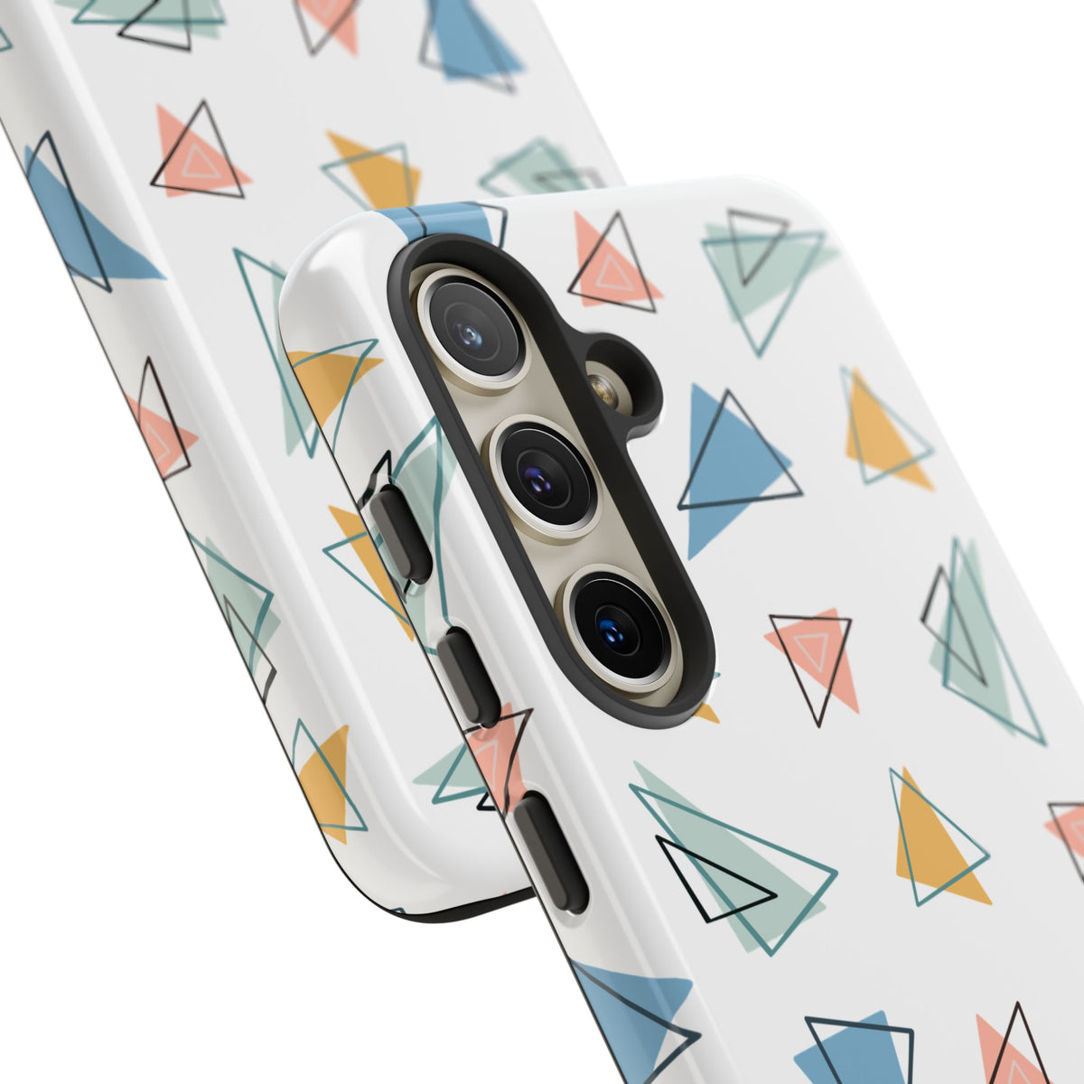 Triangle Pattern Phone Case – Modern & Durable Geometric Design