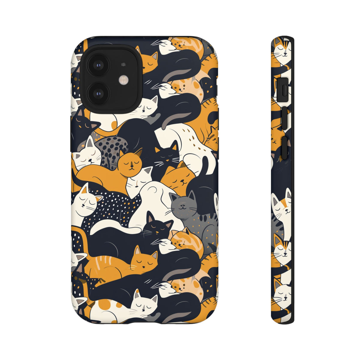 Seamless Cat Pattern Design Phone Case – Playful and Stylish Cat-Themed Phone Cover 2