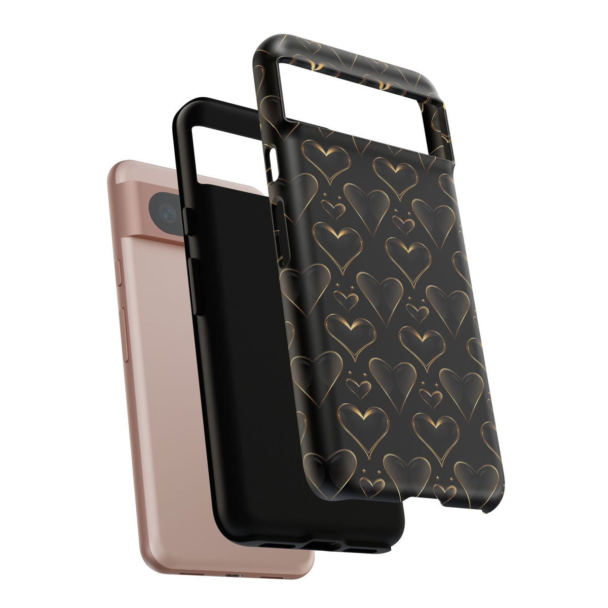 Heart Pattern Phone Case – Stylish & Loving Design for Your Device 362