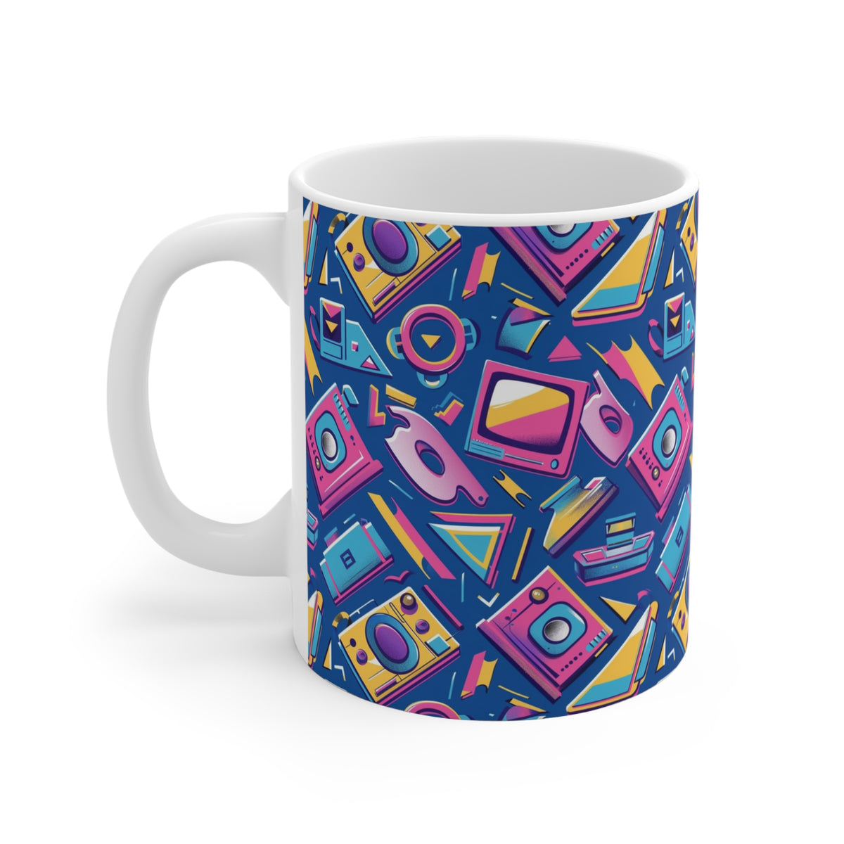 90s Retro Coffee Mug - Full Wrap Design 568