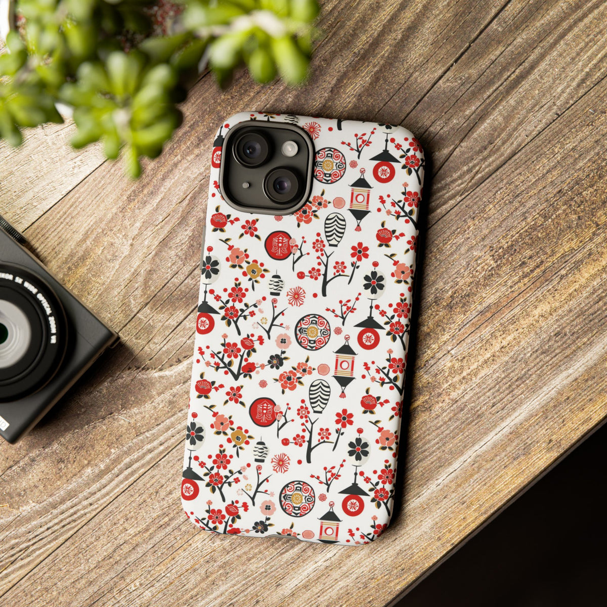 Japanese Pattern Phone Case – Elegant & Timeless Design for Your Phone 468