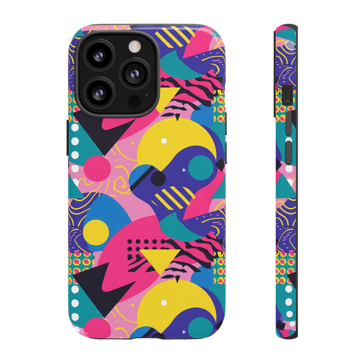 90s Themed Seamless Pattern Phone Case – Embrace Retro Style and Protection 283