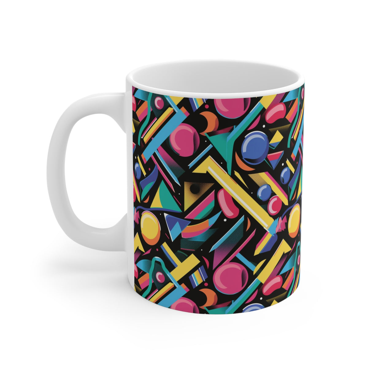 90s Retro Coffee Mug - Full Wrap Design 617