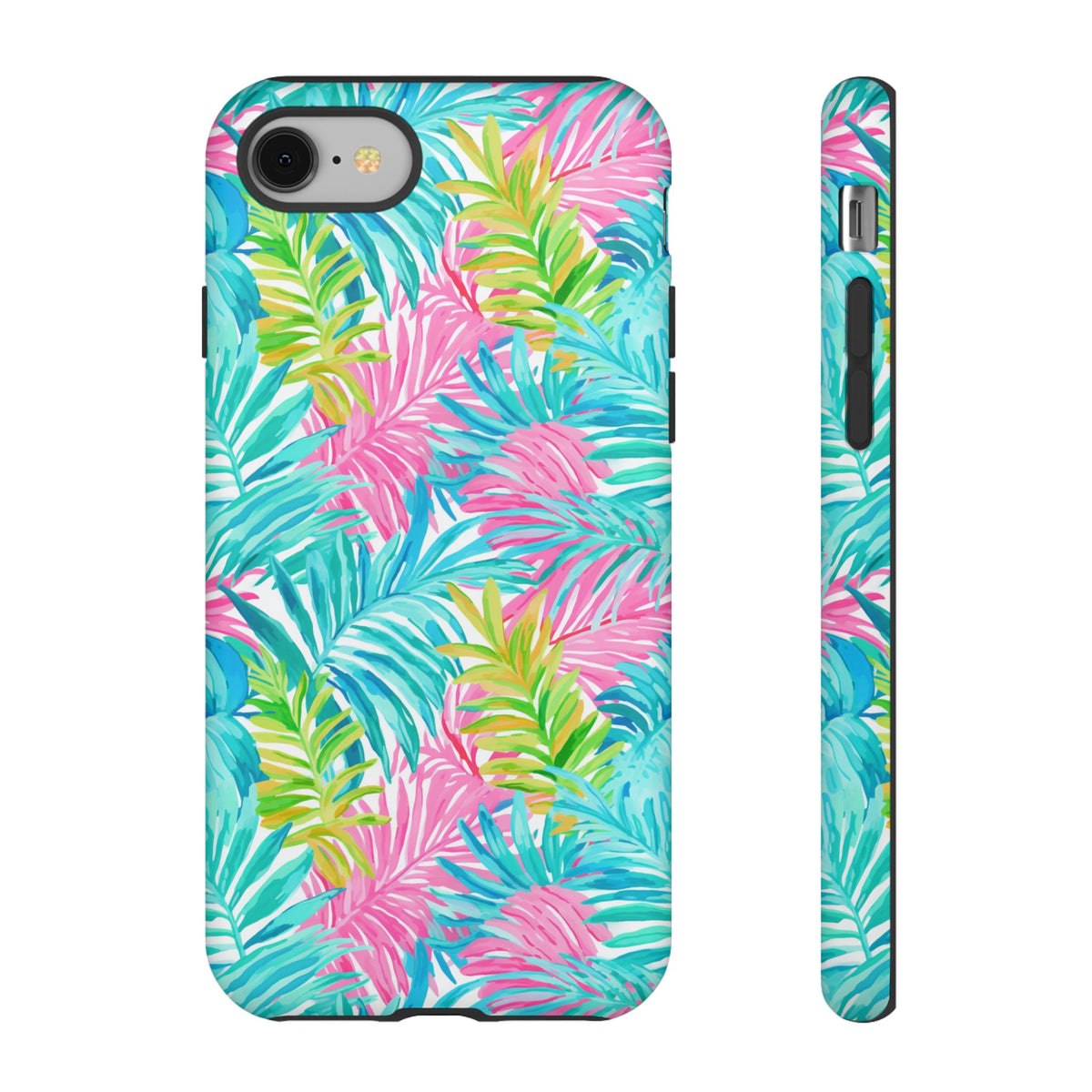 Vibrant Summer Leaves Phone Case – Colorful & Durable Summer Design