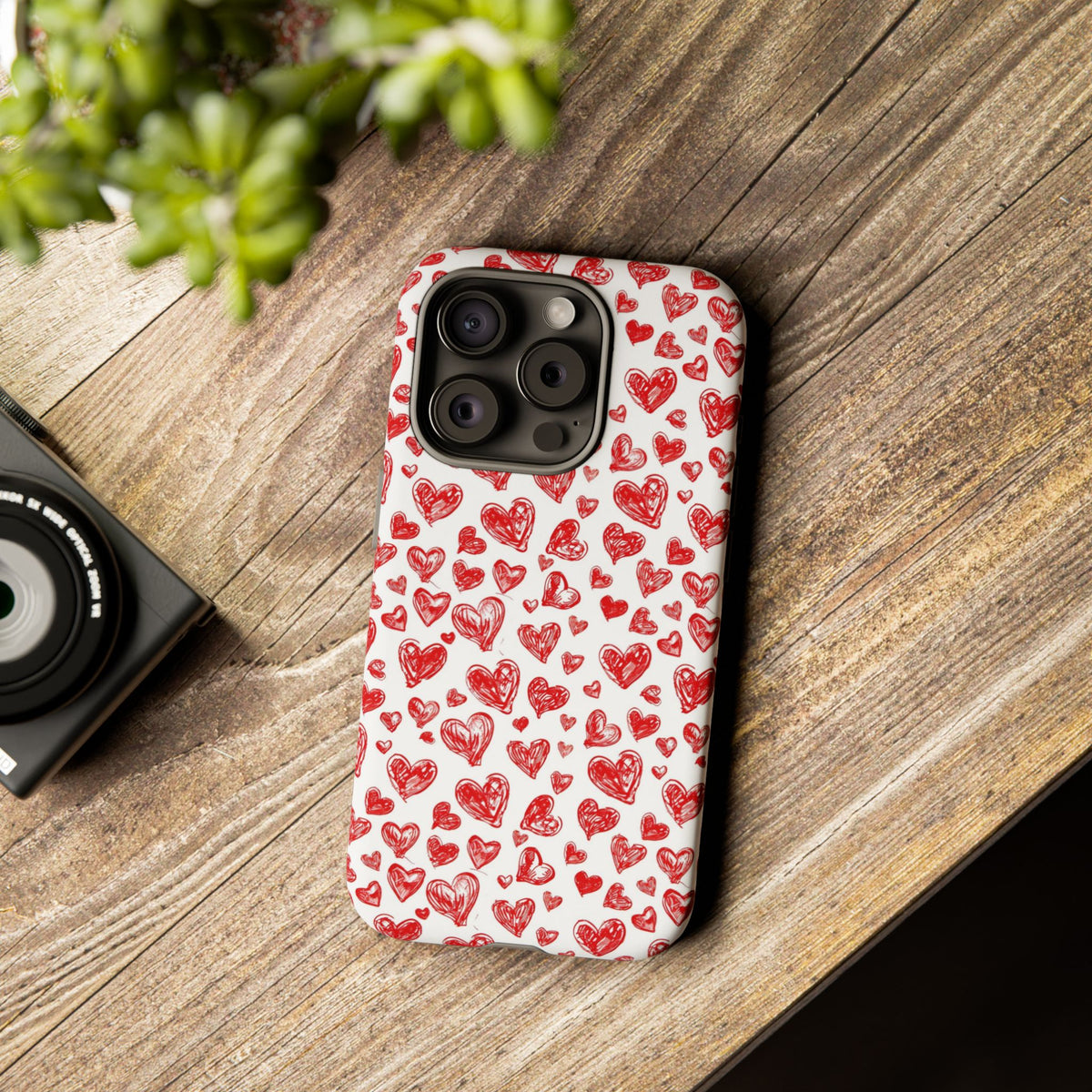 Heart Pattern Phone Case – Stylish & Loving Design for Your Device 814