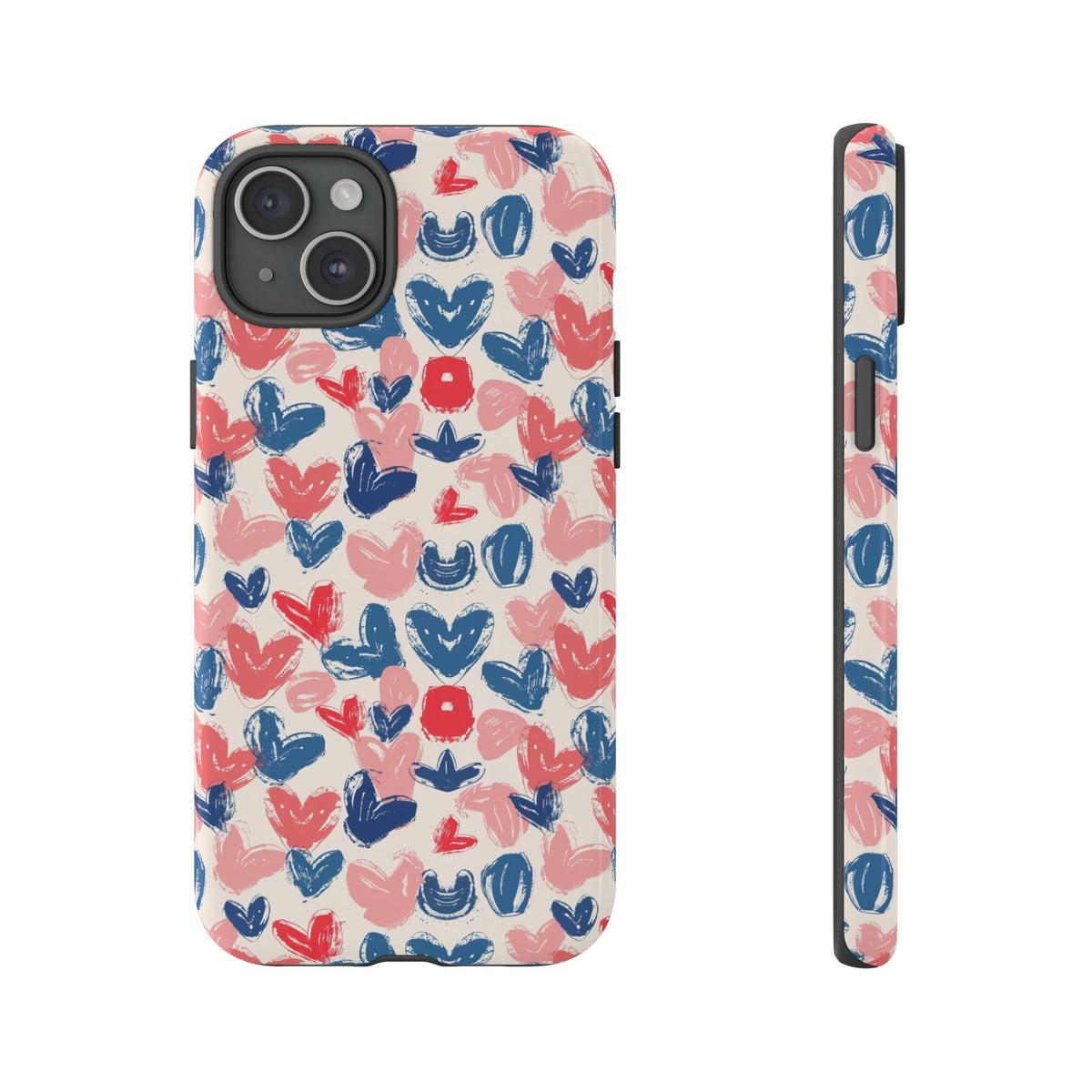 Heart Pattern Phone Case – Stylish & Loving Design for Your Device 354