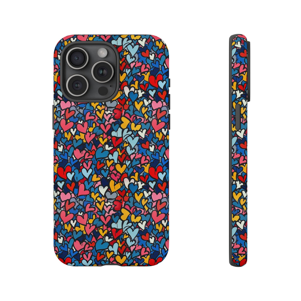 Heart Pattern Phone Case – Stylish & Loving Design for Your Device 820