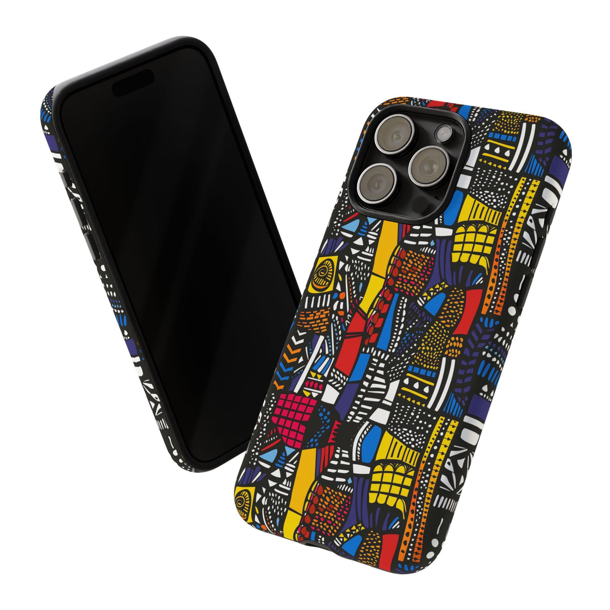 Stylish African Pattern Phone Case – Unique and Vibrant Protection 201