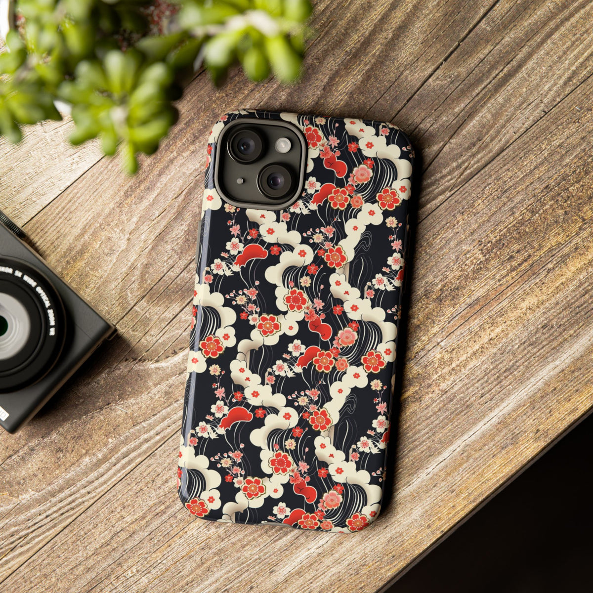 Japanese Pattern Phone Case – Elegant & Timeless Design for Your Phone 478