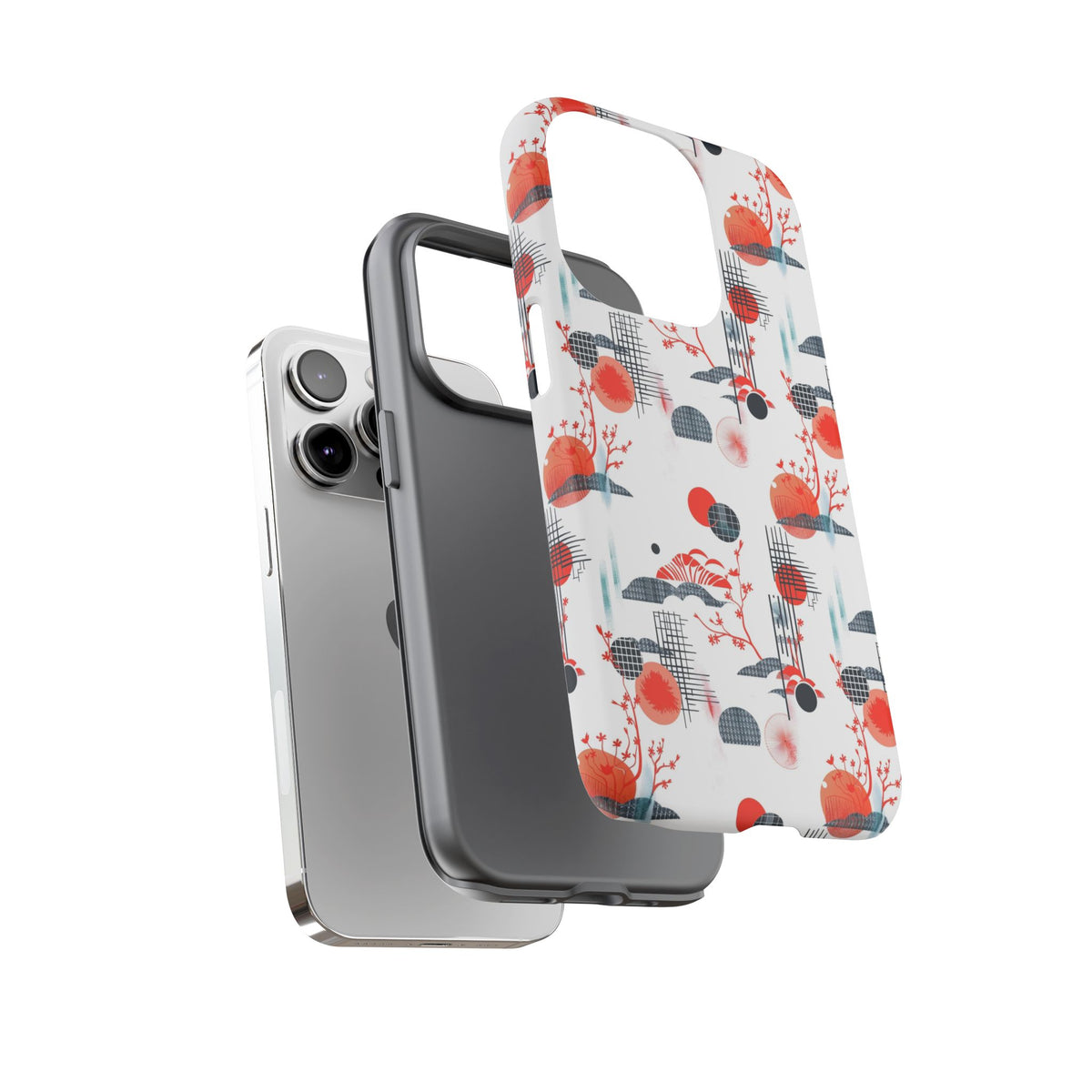 Japanese Pattern Phone Case – Elegant & Timeless Design for Your Phone 082