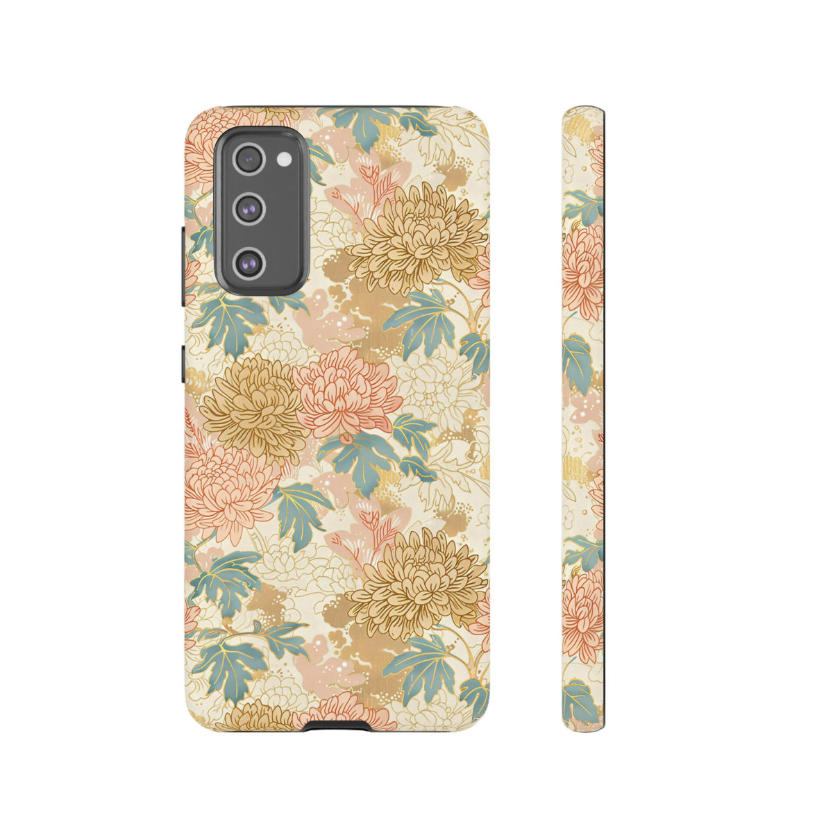 Japanese Blossom Asian Floral Design Phone Case – Elegant Floral Phone Cover