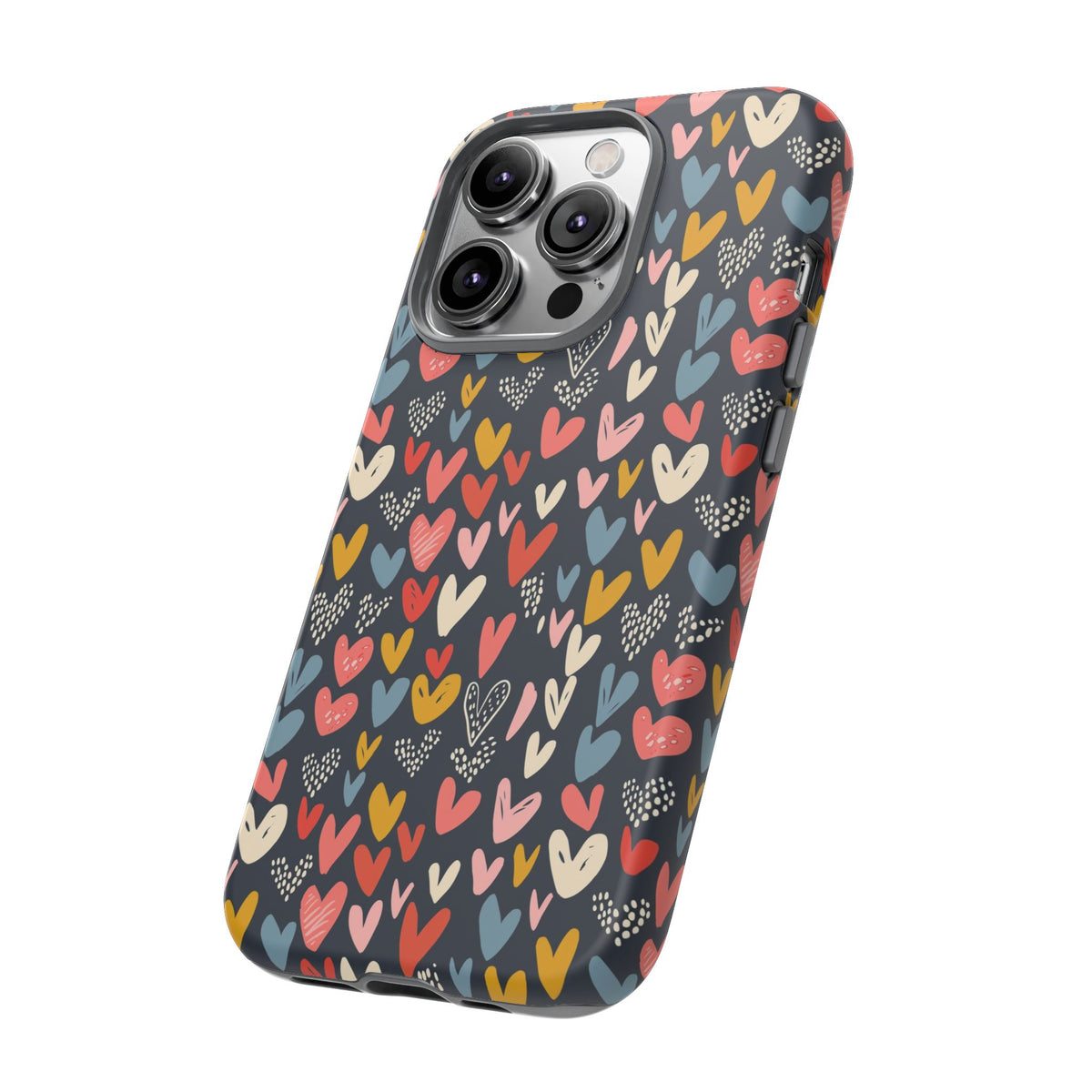 Heart Pattern Phone Case – Stylish & Loving Design for Your Device 816