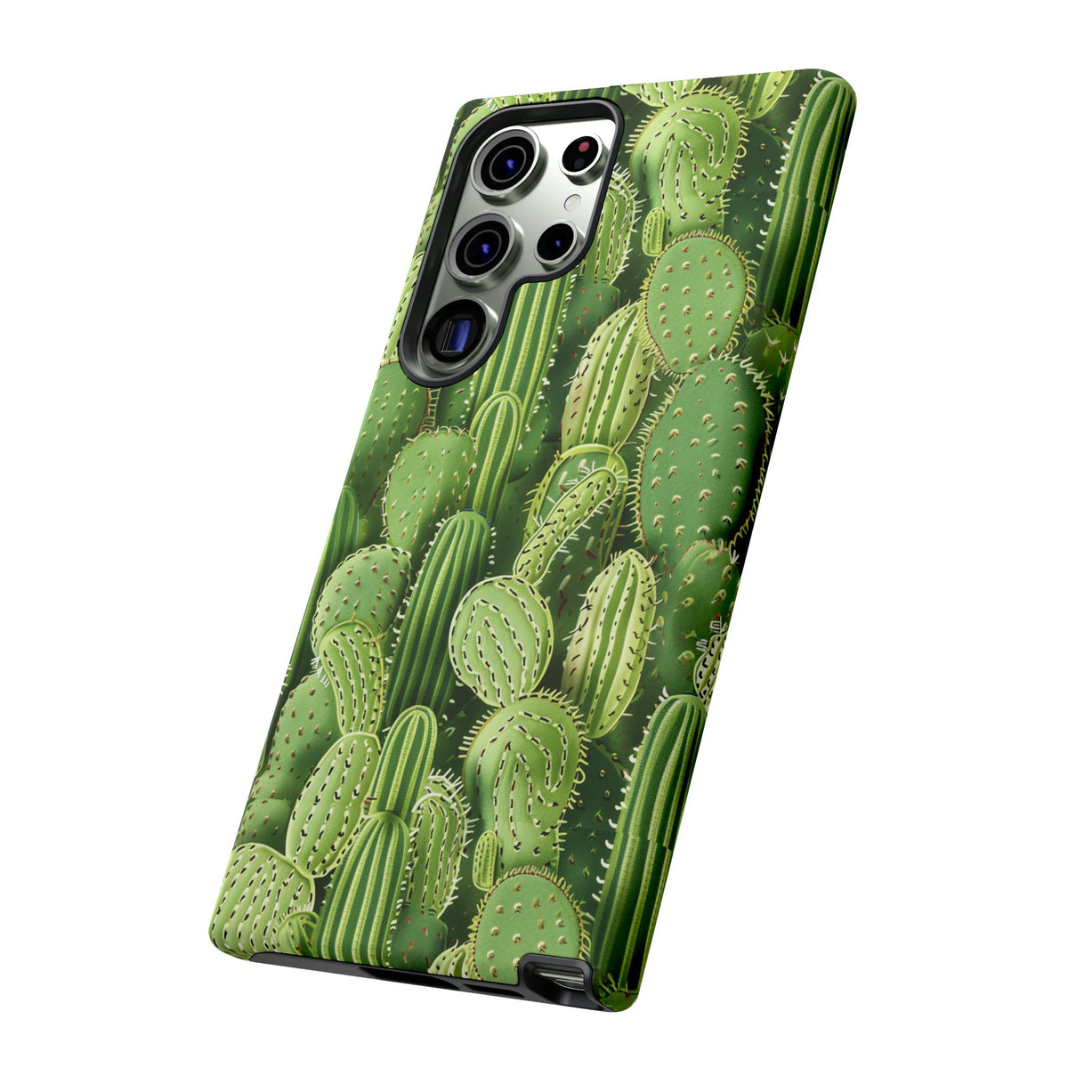 Cactus Embroidery Phone Case – Elegant and Unique Handcrafted Cactus Design