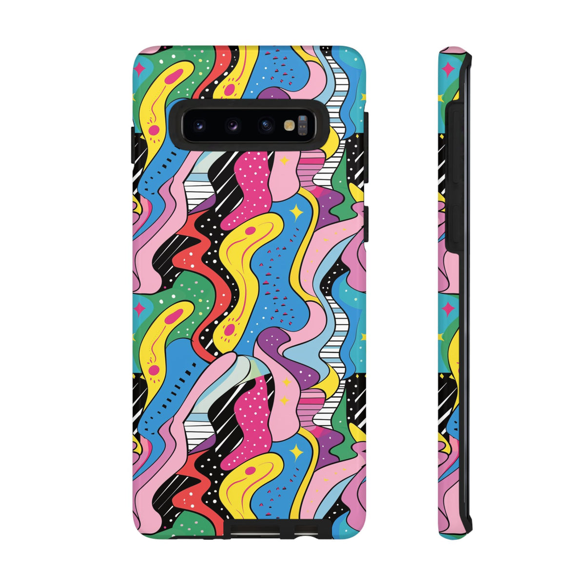 90s Themed Seamless Pattern Phone Case – Embrace Retro Style and Protection 275
