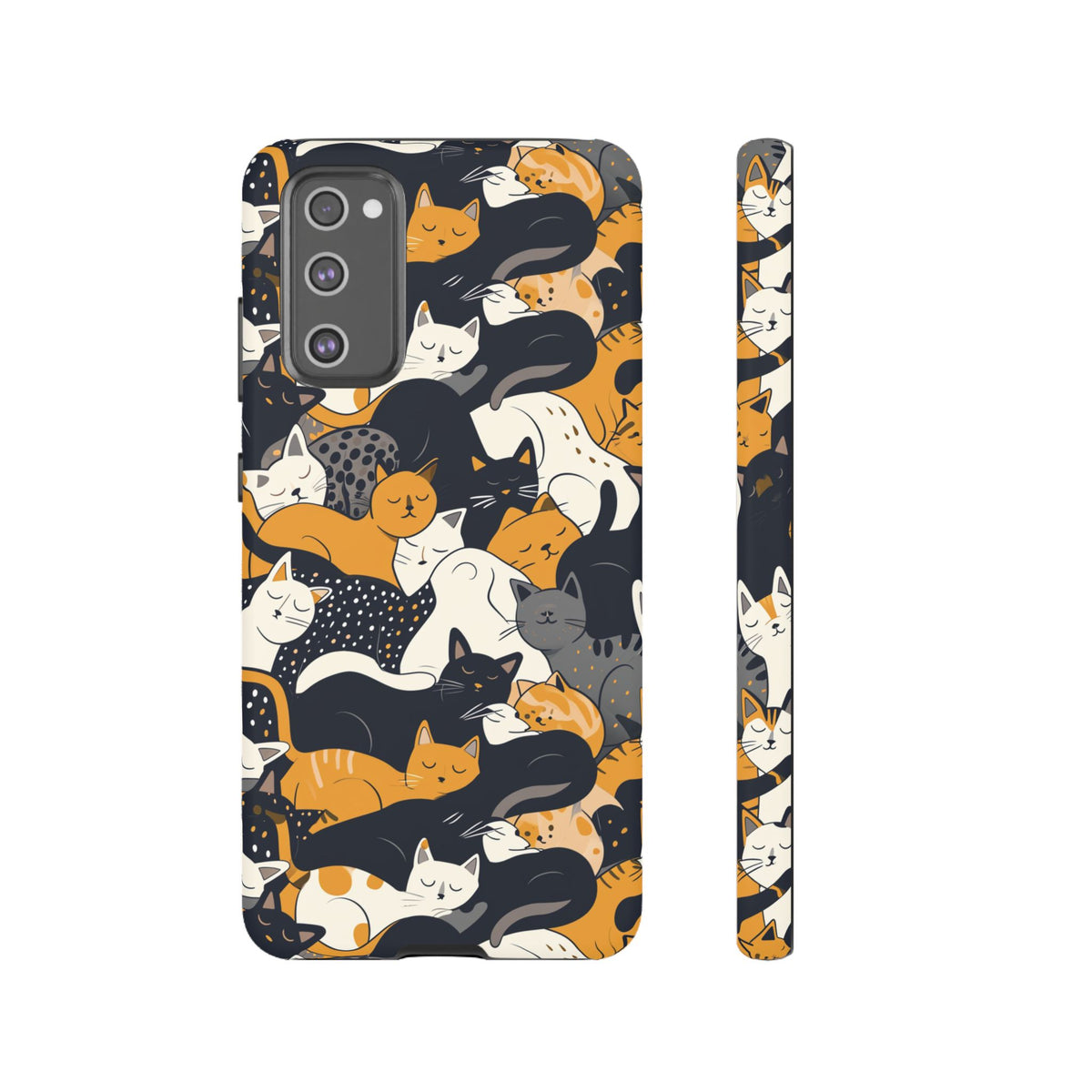 Seamless Cat Pattern Design Phone Case – Playful and Stylish Cat-Themed Phone Cover 2