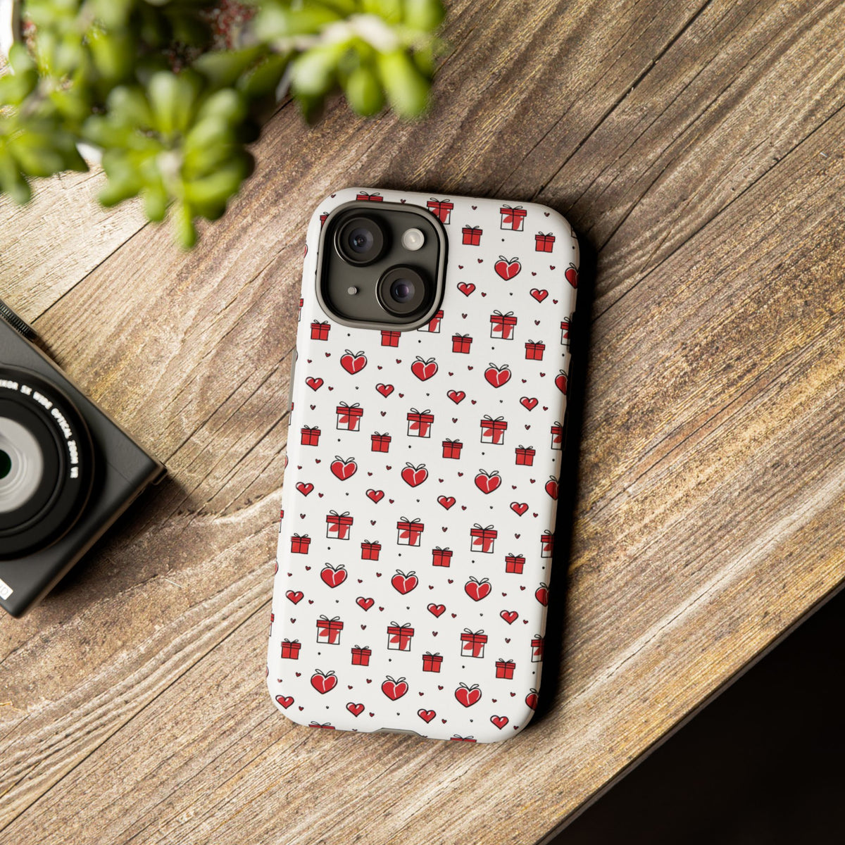 Heart Pattern Phone Case – Stylish & Loving Design for Your Device 234