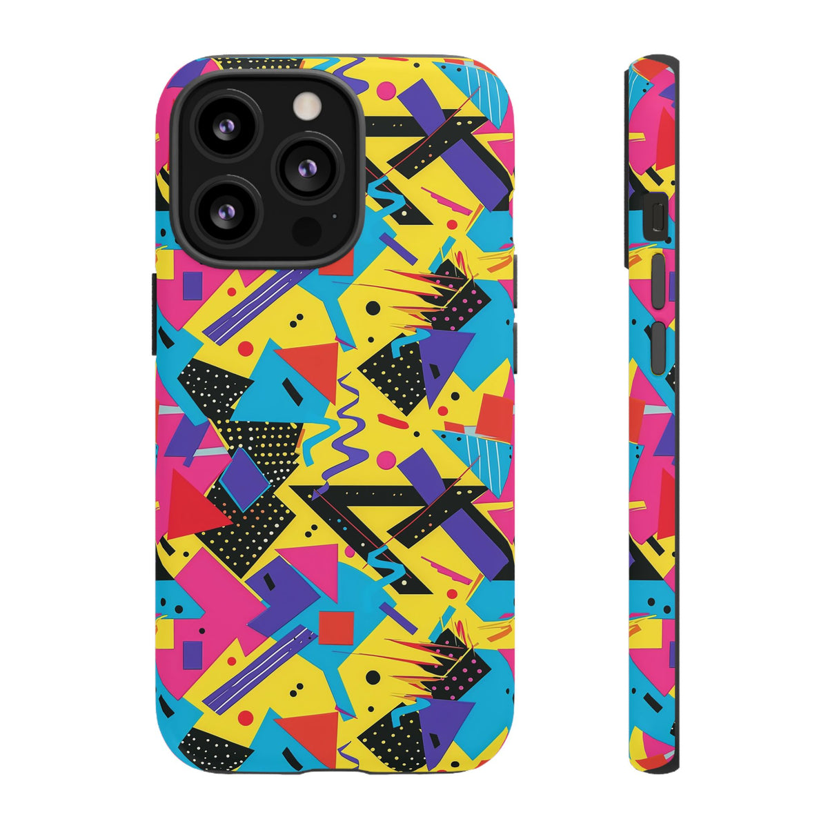 90s Themed Seamless Pattern Phone Case – Embrace Retro Style and Protection 223