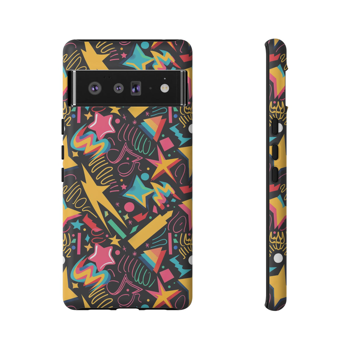 90s Themed Seamless Pattern Phone Case – Embrace Retro Style and Protection 232