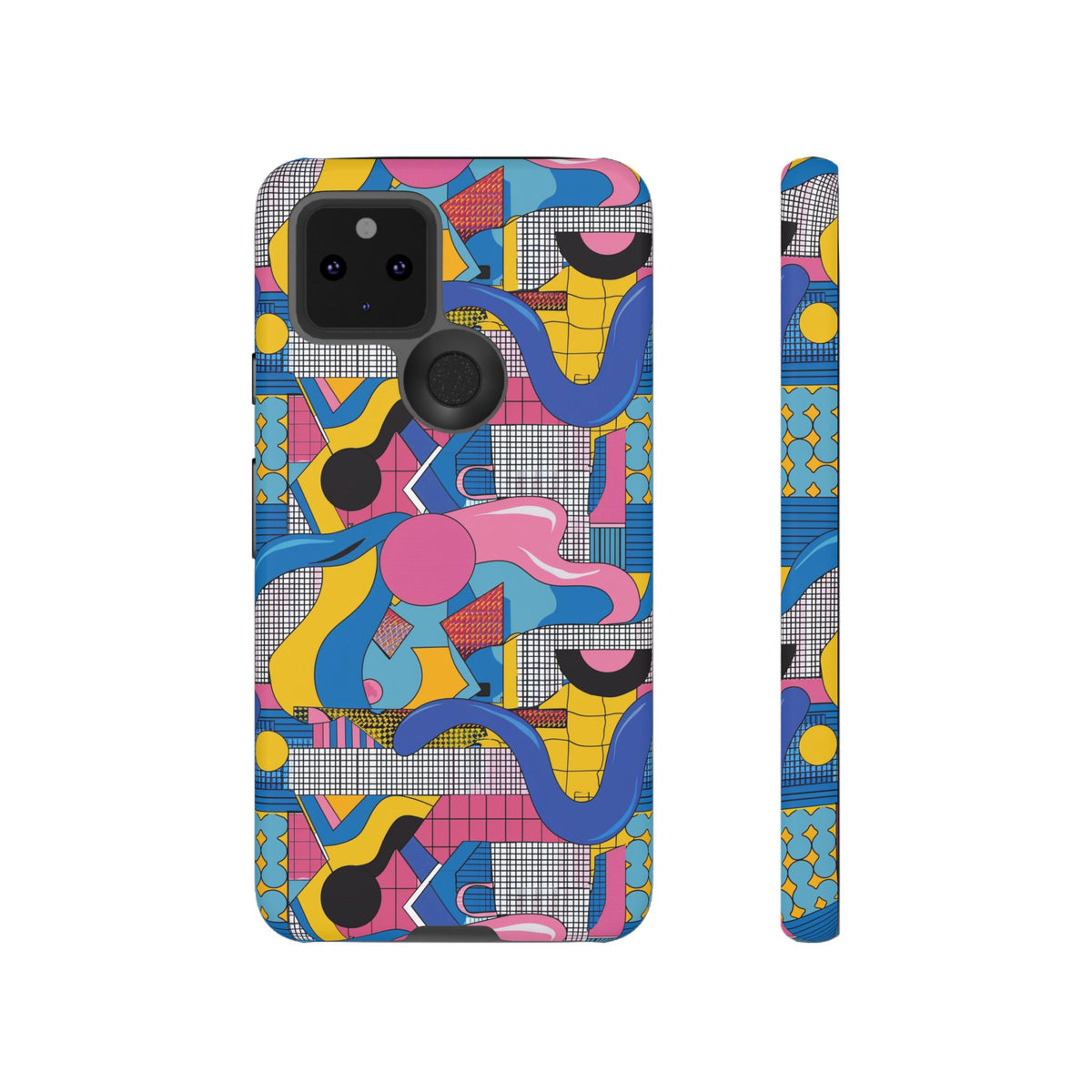 90s Themed Seamless Pattern Phone Case – Embrace Retro Style and Protection 224