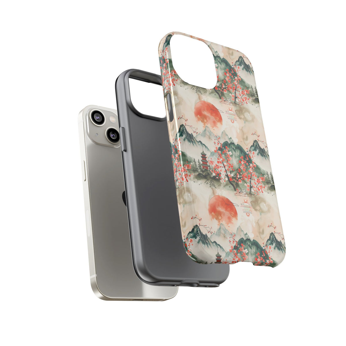 Japanese Pattern Phone Case – Elegant & Timeless Design for Your Phone 057