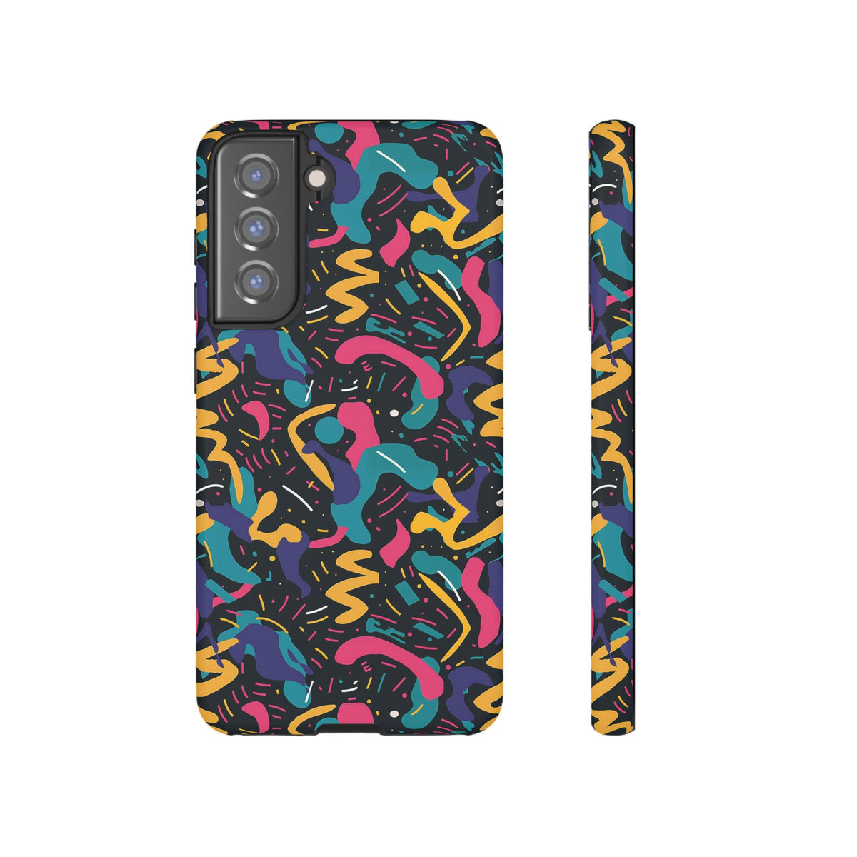 90s Themed Seamless Pattern Phone Case – Embrace Retro Style and Protection 235