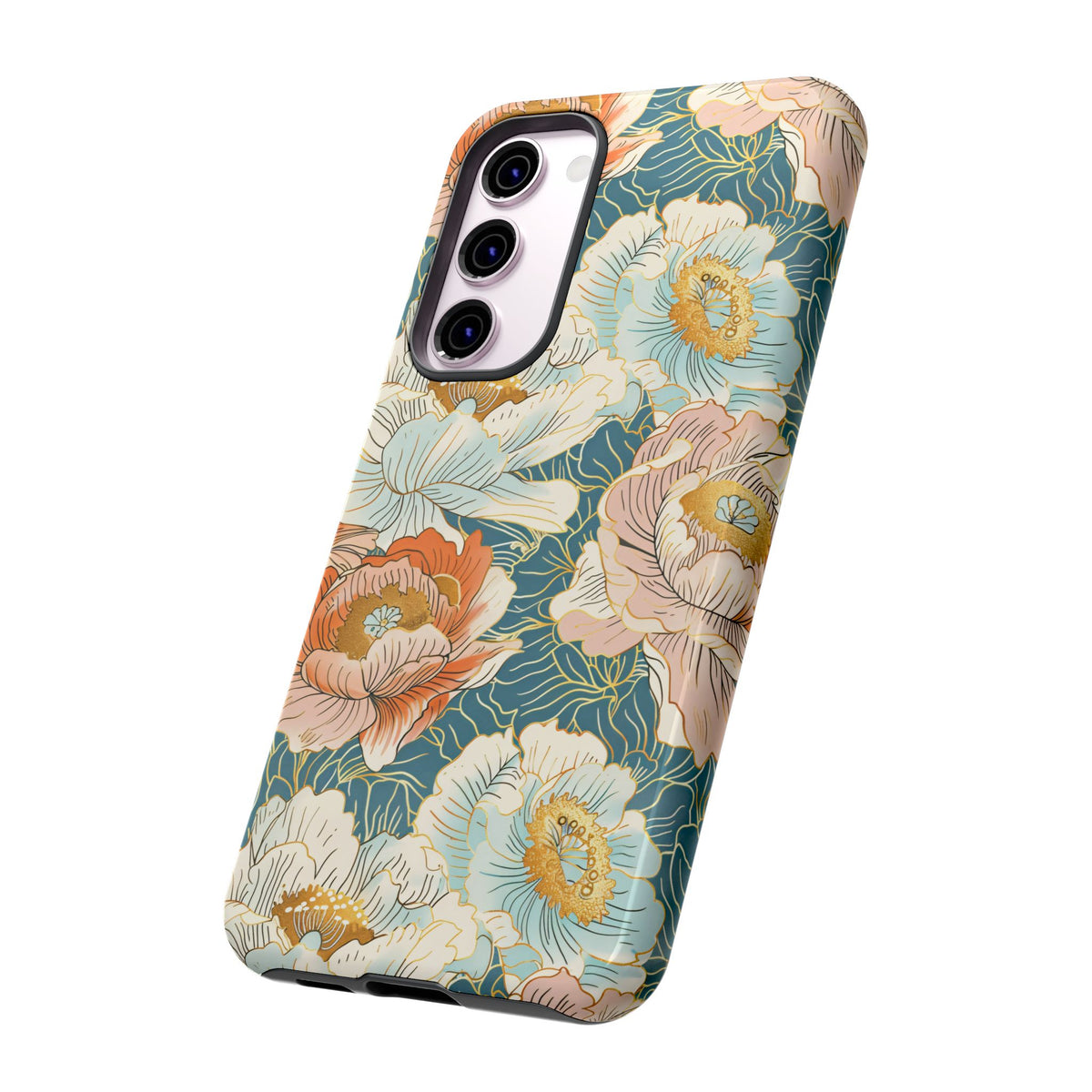 Japanese Blossom Asian Floral Design Phone Case – Elegant Floral Phone Cover 3