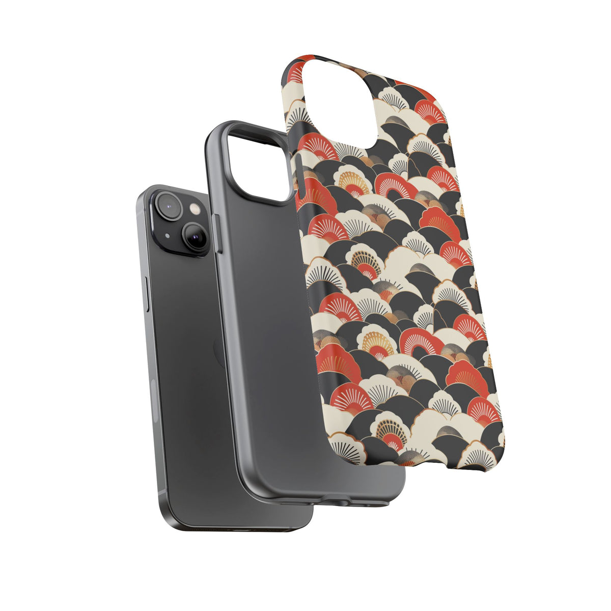 Japanese Pattern Phone Case – Elegant & Timeless Design for Your Phone 080