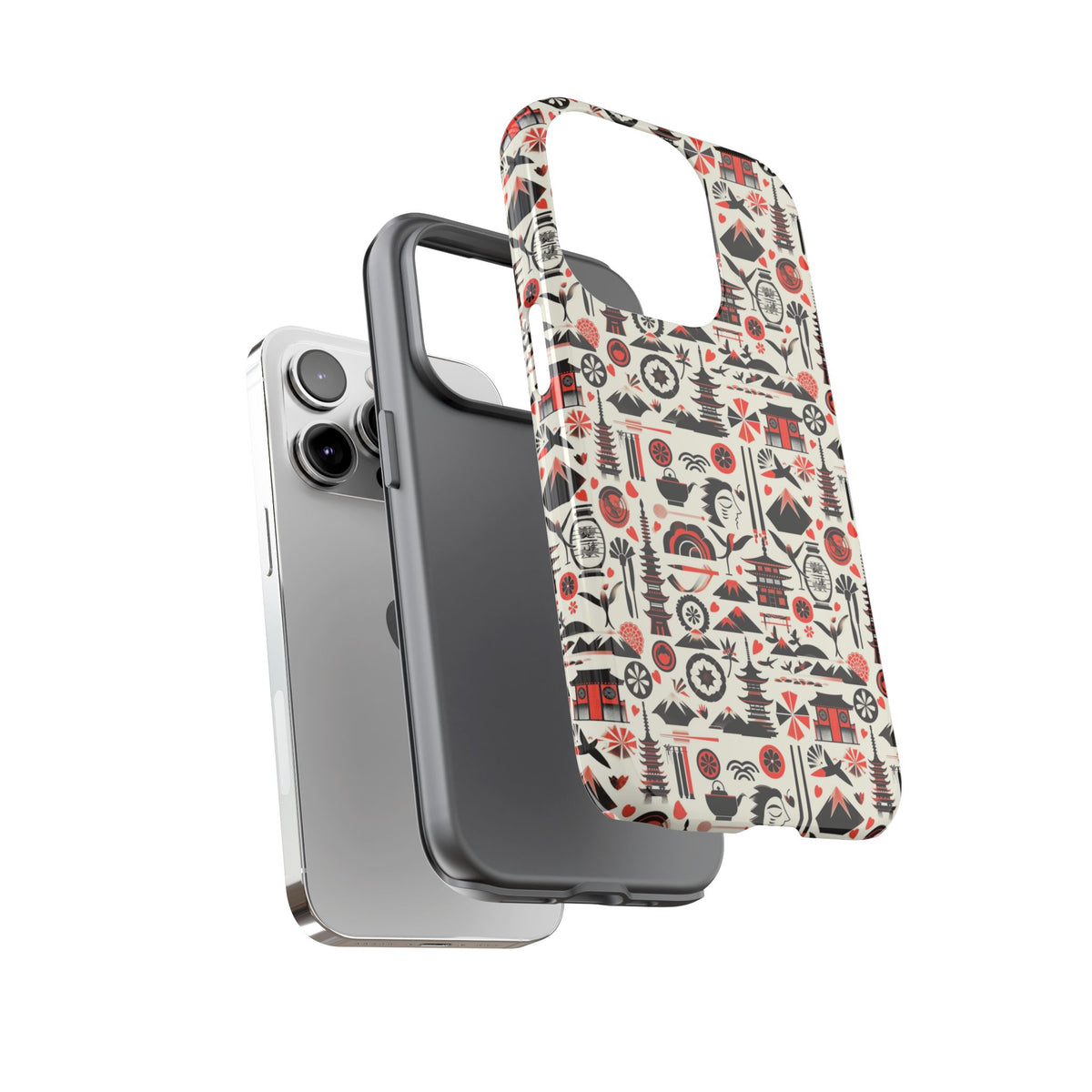 Japanese Pattern Phone Case – Elegant & Timeless Design for Your Phone 006