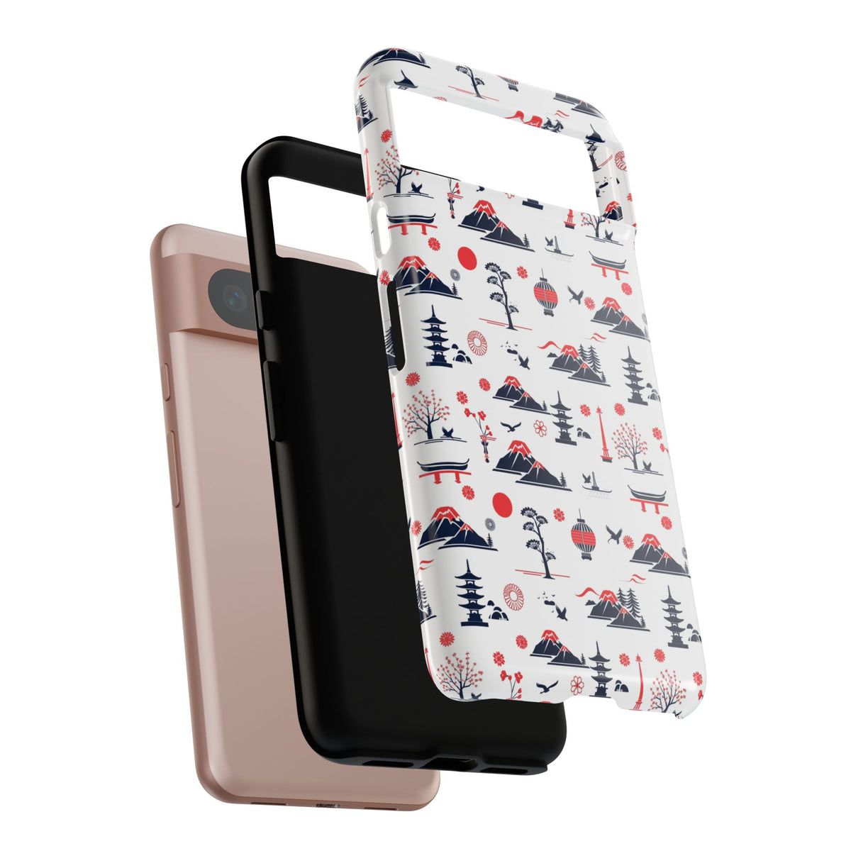 Japanese Pattern Phone Case – Elegant & Timeless Design for Your Phone 079