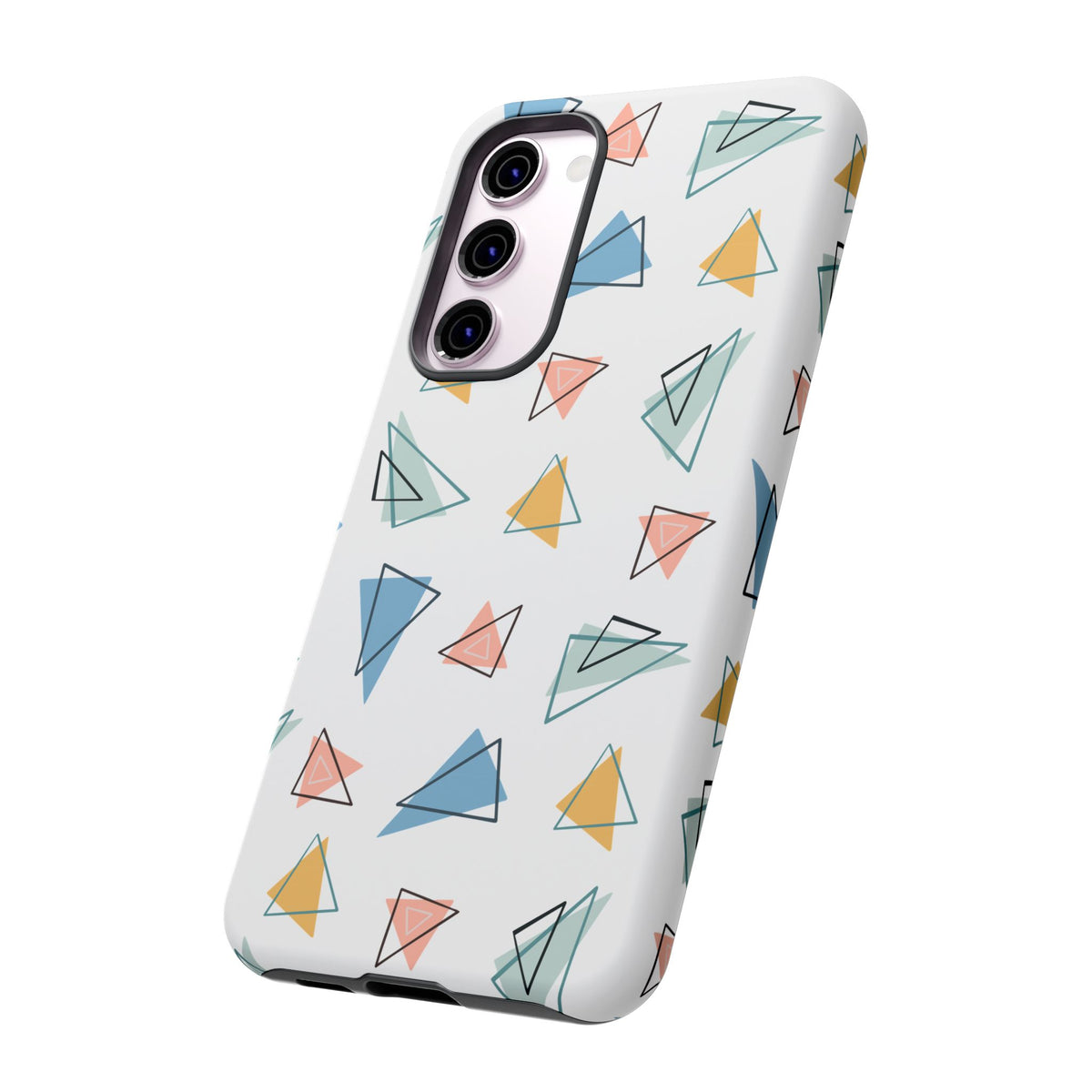 Triangle Pattern Phone Case – Modern & Durable Geometric Design