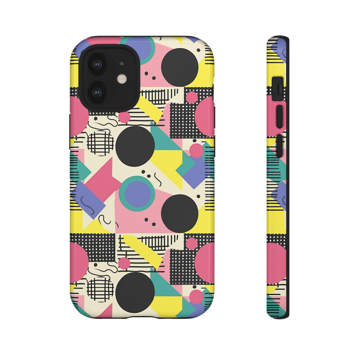 90s Themed Seamless Pattern Phone Case – Embrace Retro Style and Protection 228