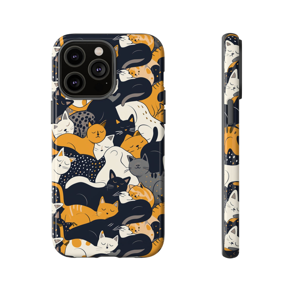 Seamless Cat Pattern Design Phone Case – Playful and Stylish Cat-Themed Phone Cover 2