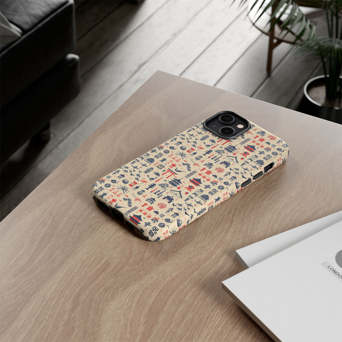 Japanese Pattern Phone Case – Elegant & Timeless Design for Your Phone 086