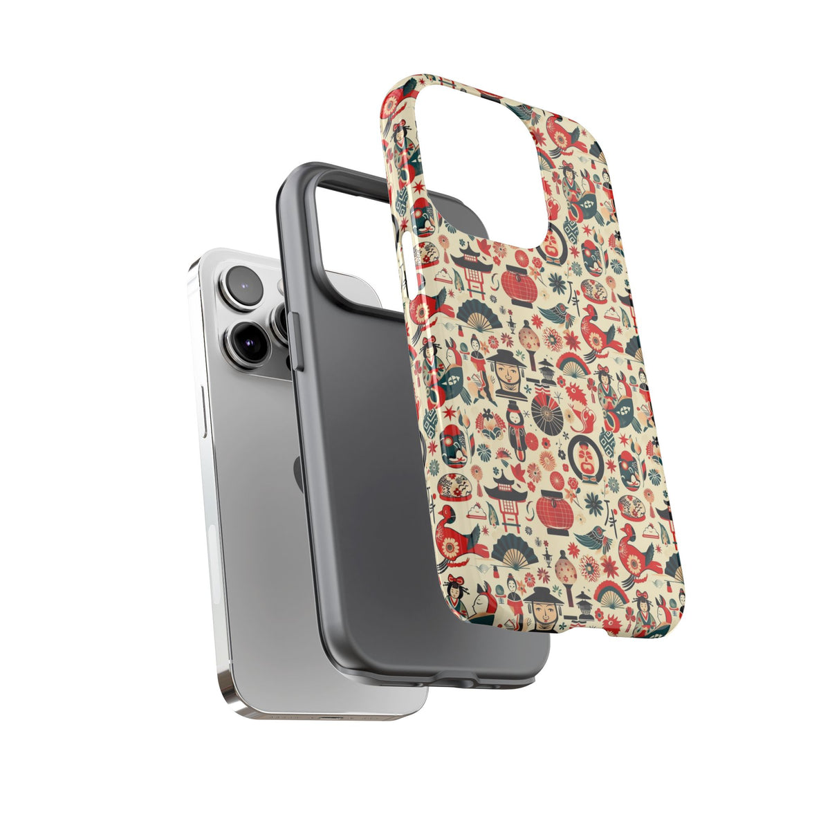 Japanese Pattern Phone Case – Elegant & Timeless Design for Your Phone 471