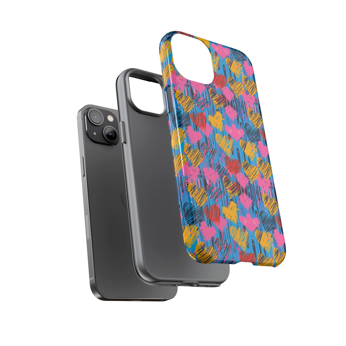 Heart Pattern Phone Case – Stylish & Loving Design for Your Device 262