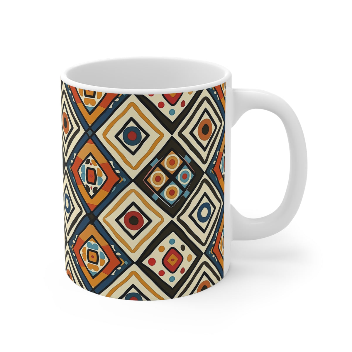 All-Over African Pattern Coffee Mug 522