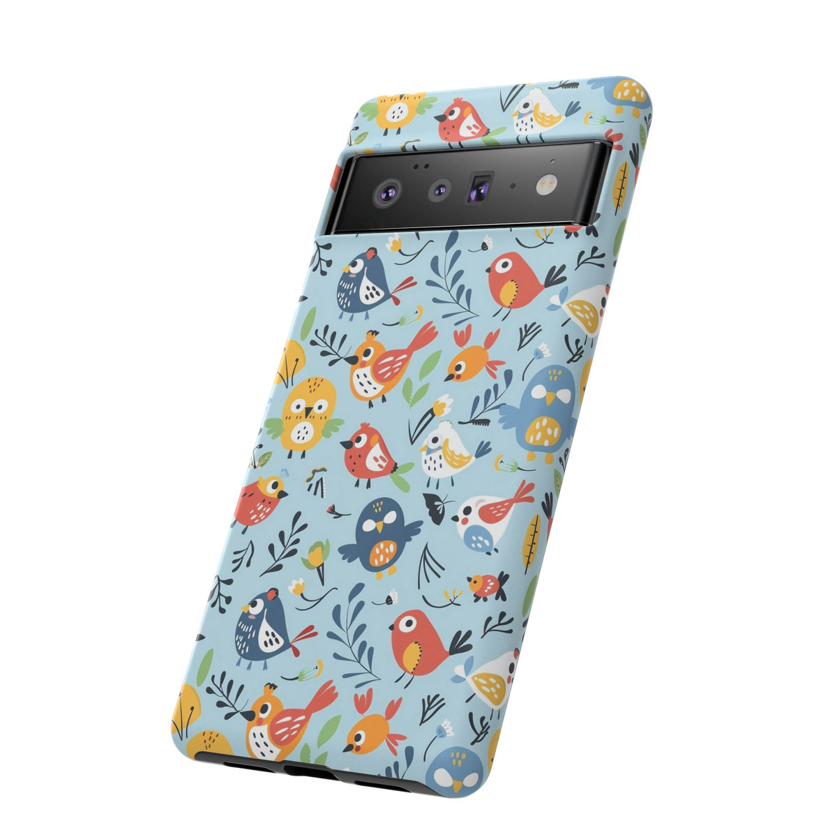 Birds Seamless Pattern Phone Case – Elegant and Timeless Avian Design 7