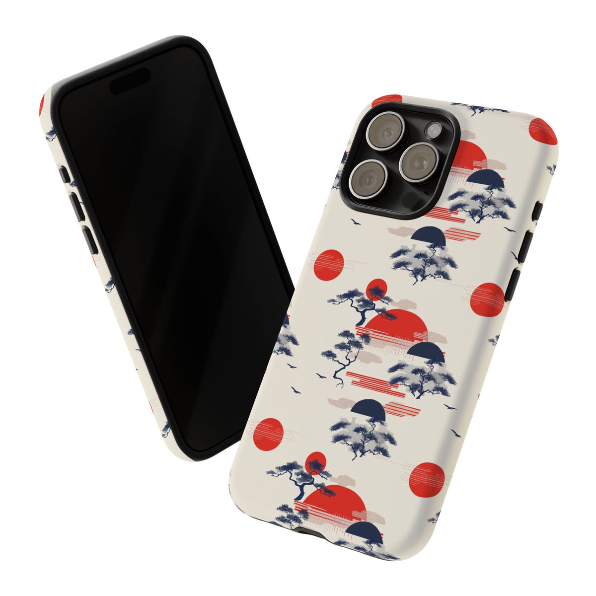 Japanese Pattern Phone Case – Elegant & Timeless Design for Your Phone 047