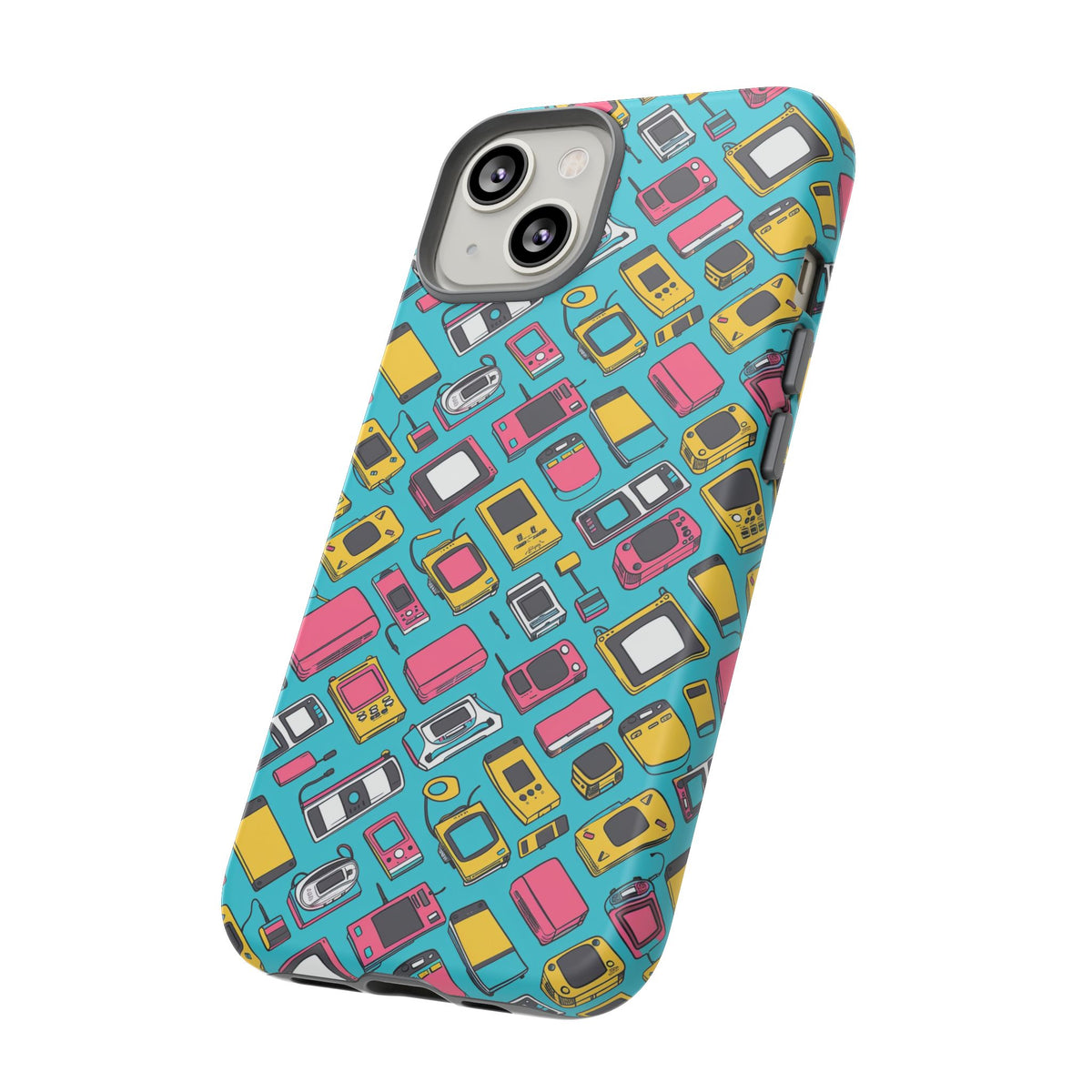 90s Themed Seamless Pattern Phone Case – Embrace Retro Style and Protection 237