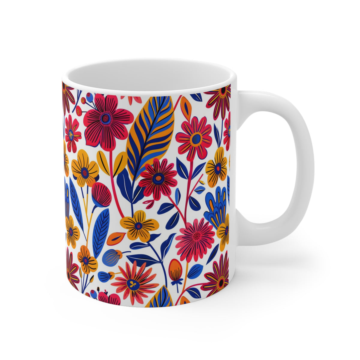 Groove Floral Bohemian Coffee Mug – Perfect for Free Spirits  (23)