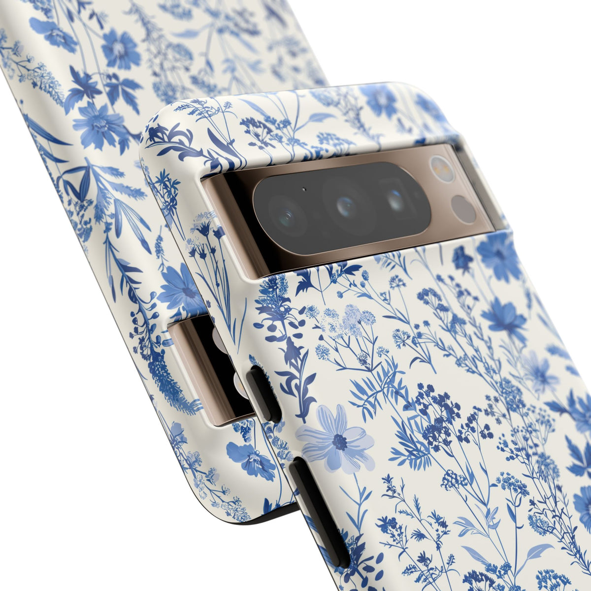 Blue French Toile Phone Case – Timeless Elegance and Classic Style