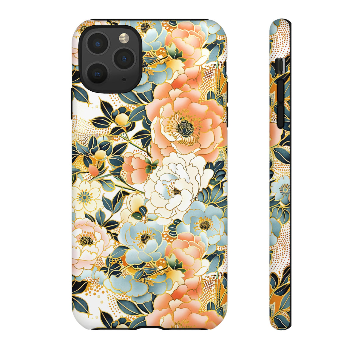 Japanese Blossom Asian Floral Design Phone Case – Elegant Floral Phone Cover 5