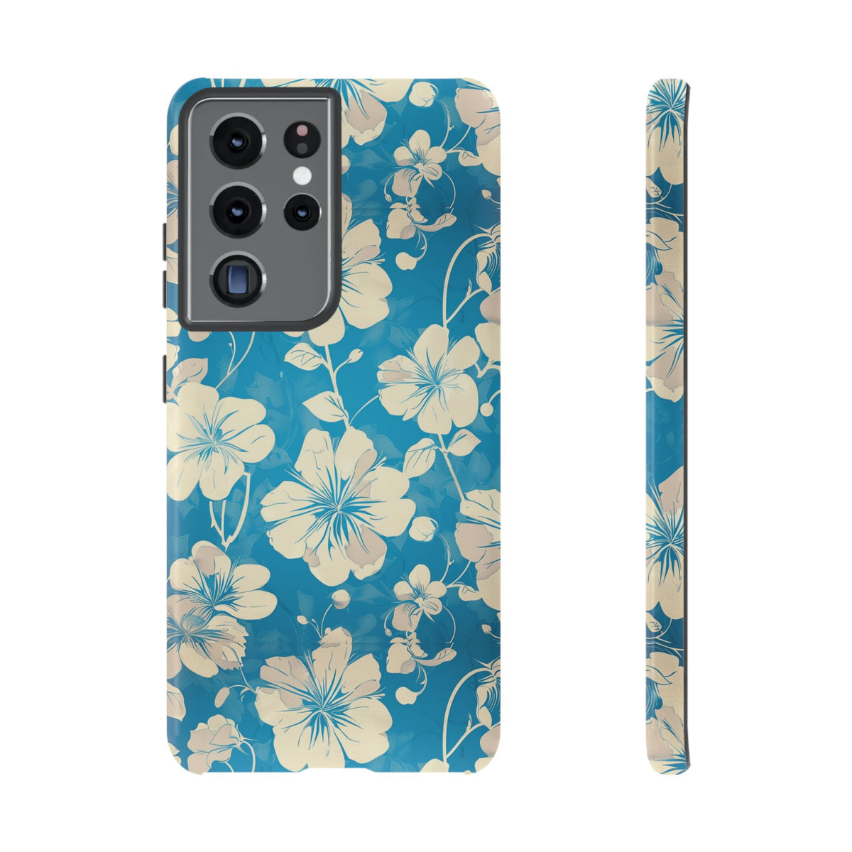 Blue Floral Seamless Pattern Phone Case