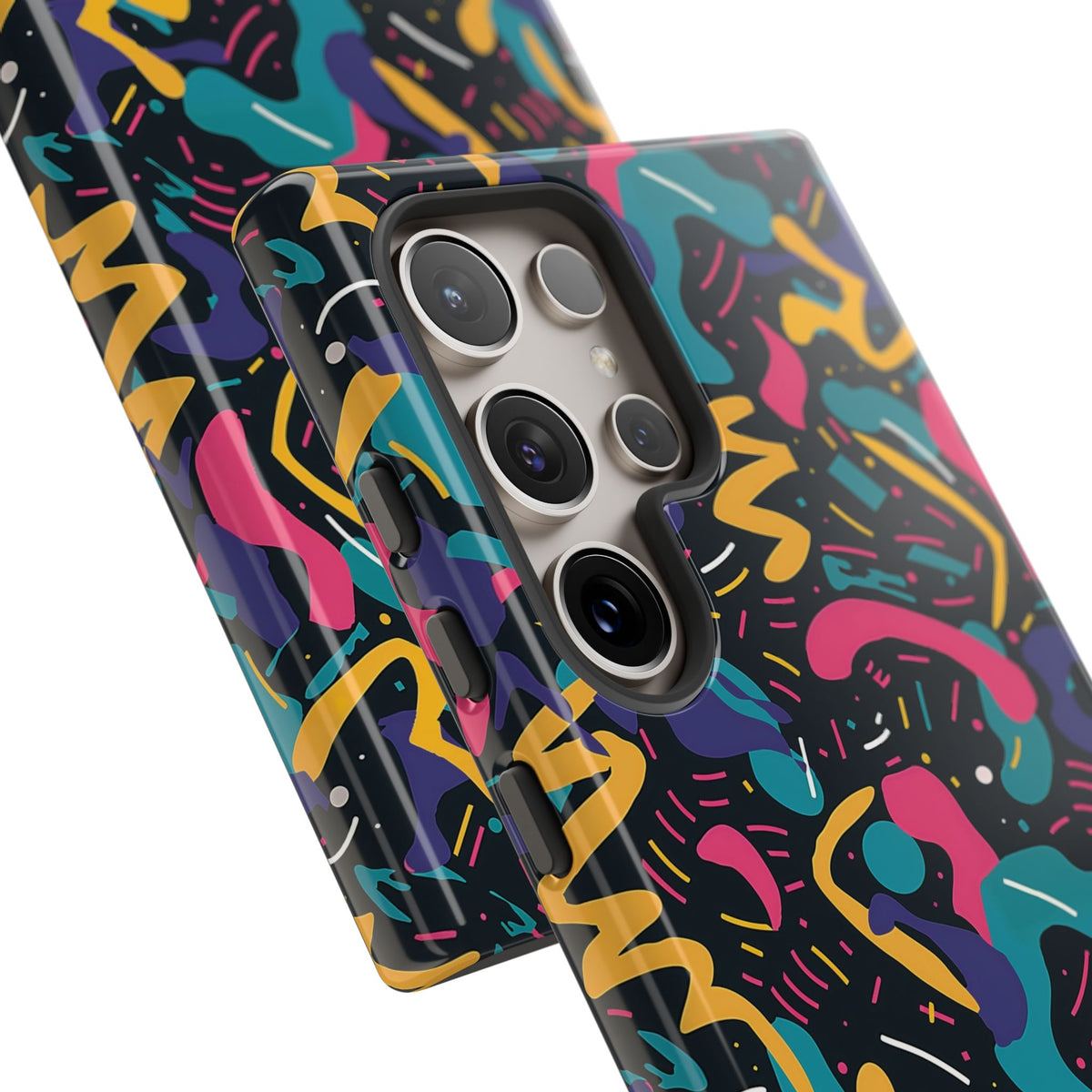 90s Themed Seamless Pattern Phone Case – Embrace Retro Style and Protection 235