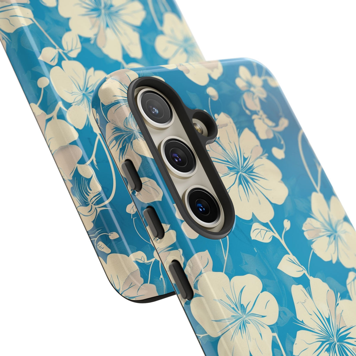 Blue Floral Seamless Pattern Phone Case