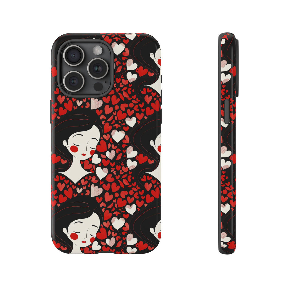 Heart Pattern Phone Case – Stylish & Loving Design for Your Device 232